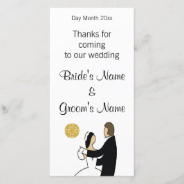 Tarjeta De Agradecimiento Souvenirs, regalos y regalos Bodas escoceses