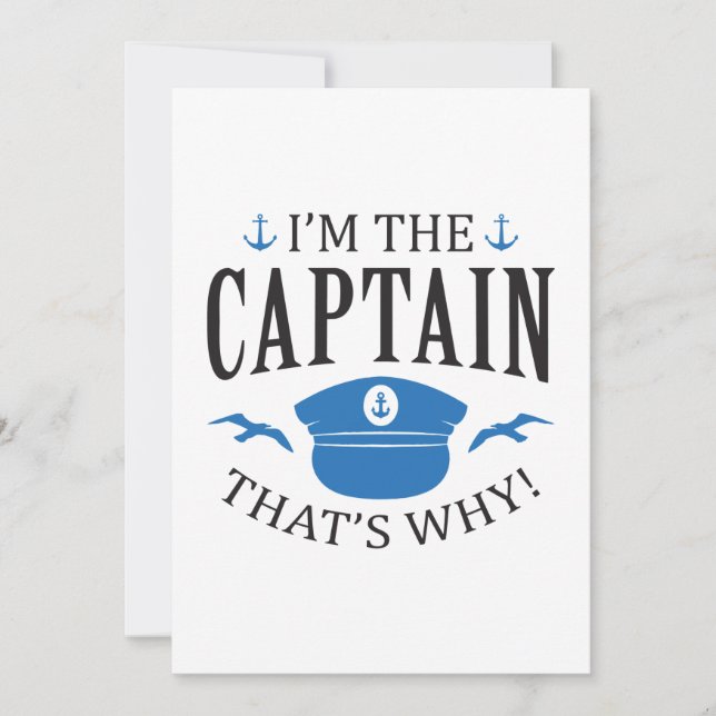 Tarjeta De Agradecimiento Soy el capitán (Anverso)