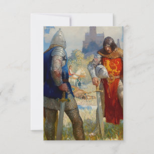 Tarjeta De Agradecimiento “Soy el Sir Lancelot du Lake” de NC Wyeth