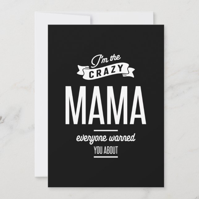 Tarjeta De Agradecimiento Soy la loca mamá que todos te advirtieron (Anverso)
