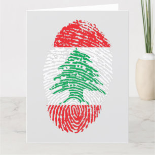 Tarjeta De Agradecimiento Soy libanés