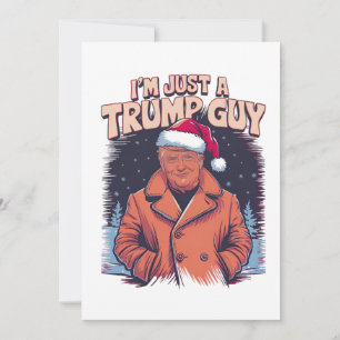 Tarjeta De Agradecimiento soy solo una camiseta de Trump tipo tranquilo Meme