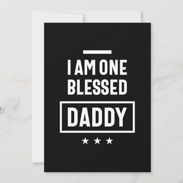 Tarjeta De Agradecimiento Soy Un Papá Bendito | Regalo de padre (Anverso)