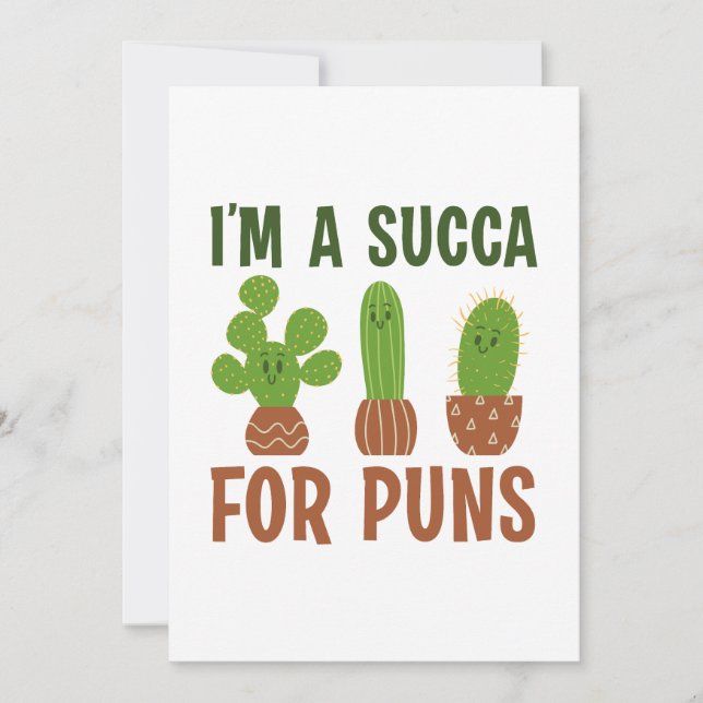 Tarjeta De Agradecimiento Soy un Suca para Puns (Anverso)
