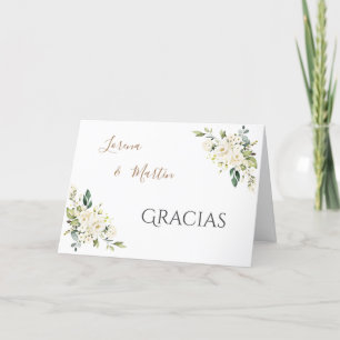 Tarjeta De Agradecimiento Spanish Boho Wedding Thank you card