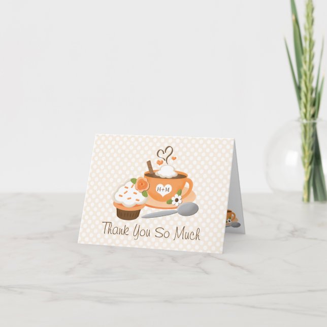 Tarjeta De Agradecimiento Spice Spice Fall Wedding Ducha Gracias (Anverso)