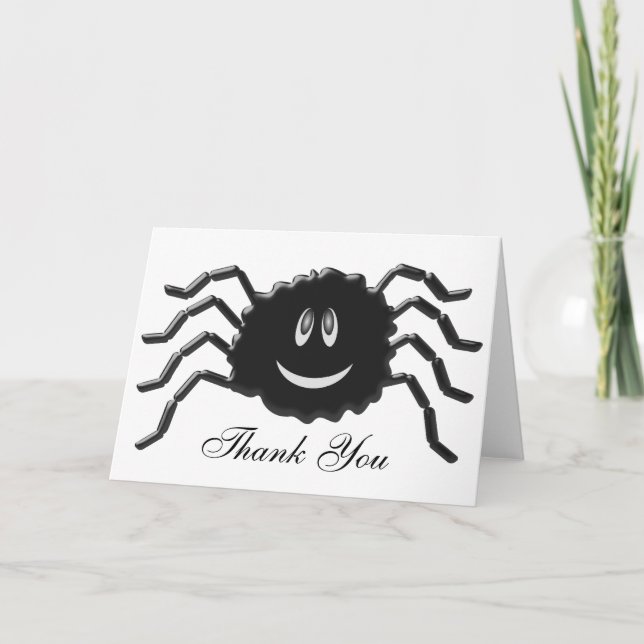 Tarjeta De Agradecimiento Spider Gracias (Anverso)