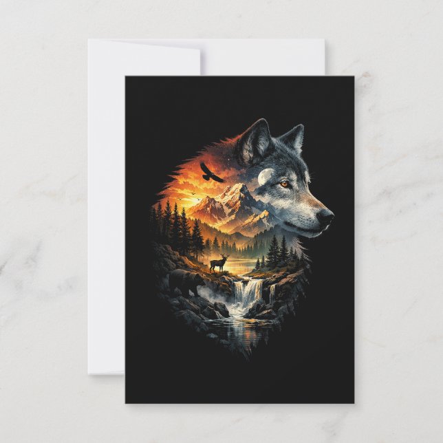 Tarjeta De Agradecimiento Spirit of the Wilderness (Anverso)