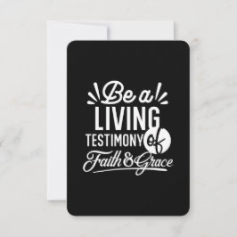 Tarjeta De Agradecimiento Spiritual Living Testimony Faith and Grace Quote