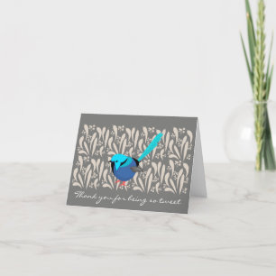 Tarjeta De Agradecimiento Splendid Fairy Wren