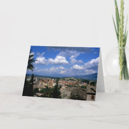 Tarjeta De Agradecimiento Spoleto Umbria Italia