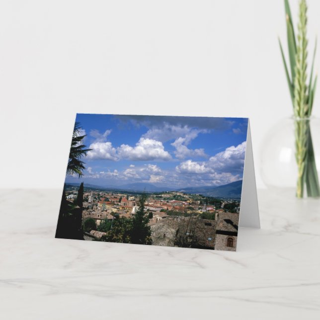 Tarjeta De Agradecimiento Spoleto Umbria Italia (Anverso)