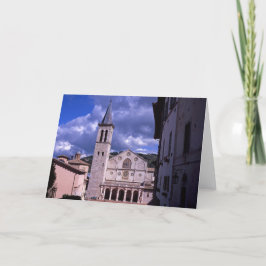 Tarjeta De Agradecimiento Spoleto Umbria Italia