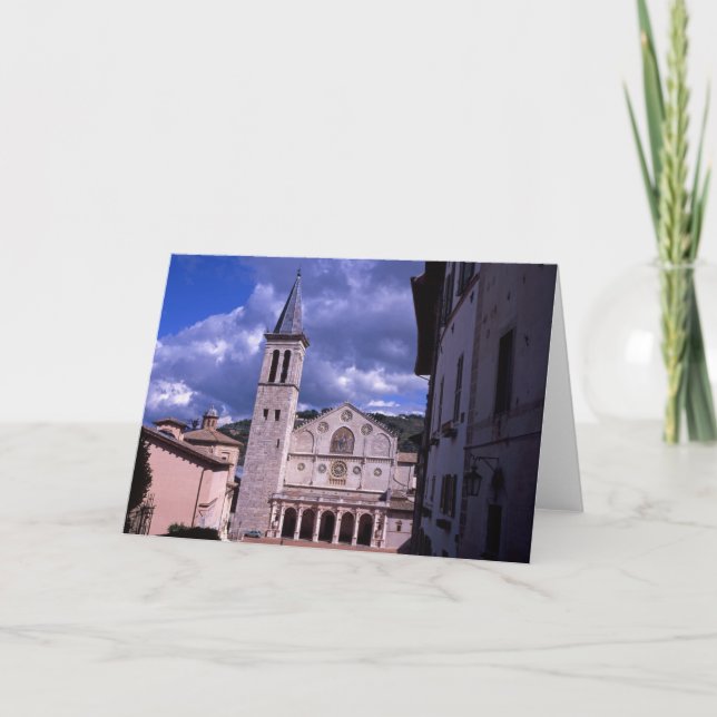 Tarjeta De Agradecimiento Spoleto Umbria Italia (Anverso)