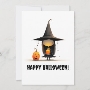 Tarjeta De Agradecimiento Spooktacular Cute Witch gracias