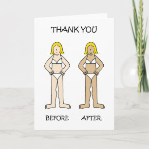 Tarjeta De Agradecimiento Spray Tan Technician Gracias.
