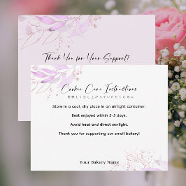 Tarjeta De Agradecimiento Spring Botanical Farmers Market Cookie Care