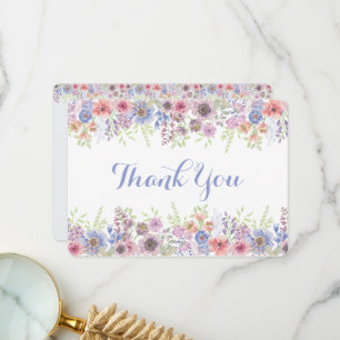 Tarjeta De Agradecimiento Springtime Flower Garden Gracias