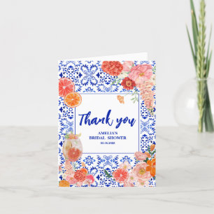 Tarjeta De Agradecimiento Spritz de That's Amore Despedida de Soltera Medite
