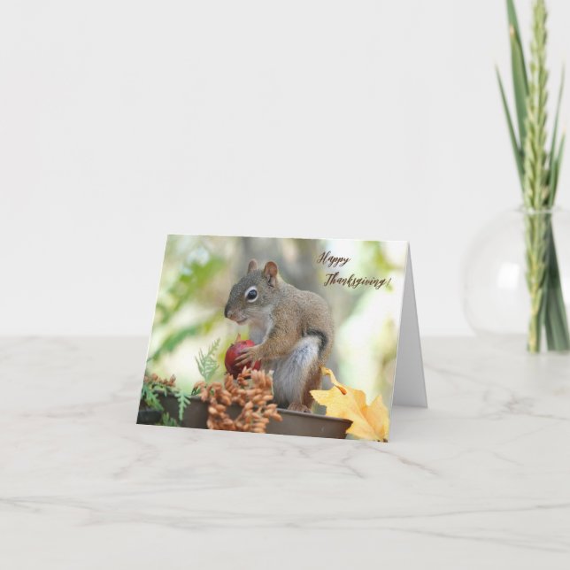 Tarjeta de agradecimiento Sr. Bickles La ardilla 5 (Anverso)