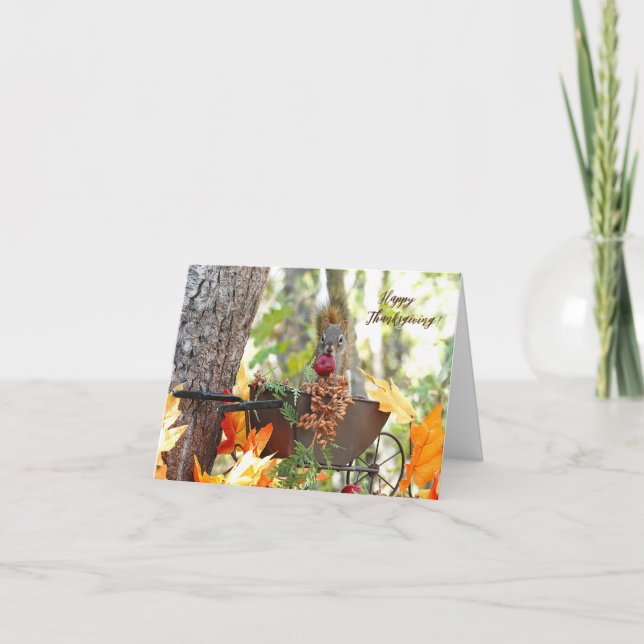 Tarjeta de agradecimiento Sr. Bickles La ardilla 5 (Anverso)