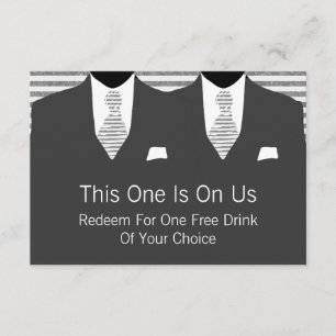 Tarjeta De Agradecimiento Sr. Gray Suit y Boda de Tie Gay