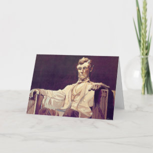 Tarjeta De Agradecimiento Sr. Lincoln Looks Down Thank usted cardar
