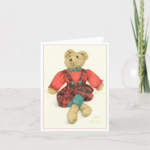 Tarjeta De Agradecimiento SR. NAVIDADES del OSO Notecard