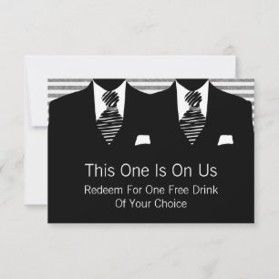 Tarjeta De Agradecimiento Sr. Suit y Boda de Tie Gay