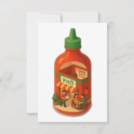 Tarjeta De Agradecimiento Sriracha Pho Shop