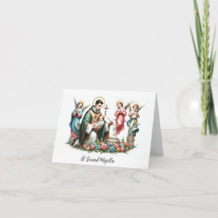 Tarjeta De Agradecimiento St. Gerard Majella - Patrono de la Infertilidad