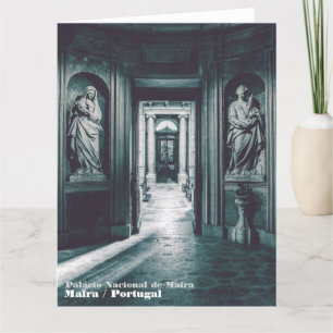 Tarjeta De Agradecimiento St Mary Salome y St Barbara. Estatuas de Italia