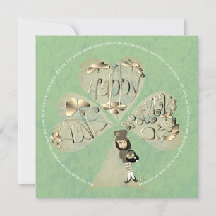 Tarjeta De Agradecimiento St. Patrick's Day Leprechaun