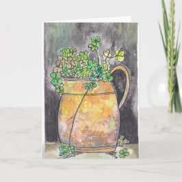 Tarjeta De Agradecimiento St. Patrick's Day Notecards with Shamrocks