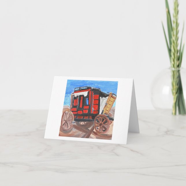 Tarjeta De Agradecimiento Stagecoach (Anverso)