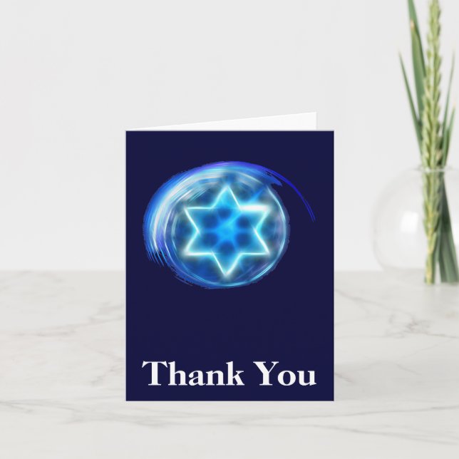 Tarjeta De Agradecimiento Star Encircled Gracias (Anverso)