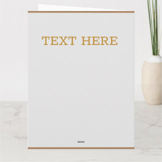 Tarjeta De Agradecimiento Star gold custom Flat Thank You Card