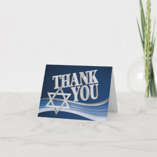 Tarjeta De Agradecimiento Star of David Gracias