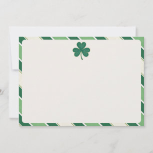 Tarjeta De Agradecimiento Stationery de enamorados del Día de San Patricio  
