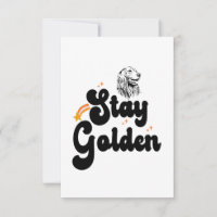 Stay Golden Groovy Retriever Dog Animal Pet Lover