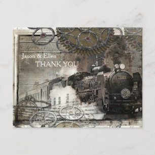 Tarjeta De Agradecimiento Steampunk Engine