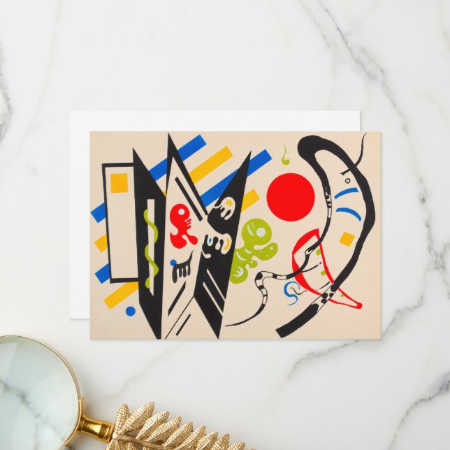 Tarjeta De Agradecimiento Stencil de Sinthesi por Wassily Kandinsky (Anverso/Reverso In Situ)