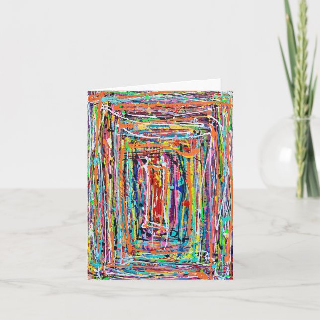 Tarjeta De Agradecimiento Step Inside Blank Notecard (Anverso)