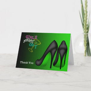 Tarjeta De Agradecimiento Stilettos Gracias