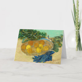 Tarjeta De Agradecimiento Still Life of Oranges and Lemons Greeting Card