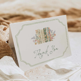 Tarjeta De Agradecimiento Storybook Baby Shower Thank you card
