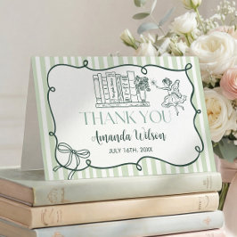 Tarjeta De Agradecimiento Storybook Green Thank You Card