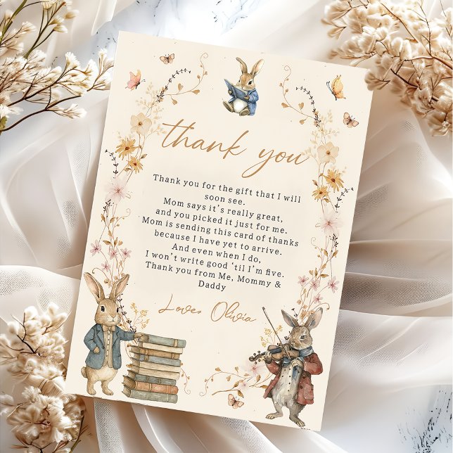 Tarjeta De Agradecimiento Storybook New Chapter Will Begin Thank You Card (Subido por el creador)