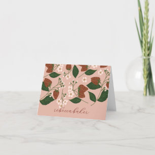 Tarjeta De Agradecimiento Strawberries Bridal Shower personalizada