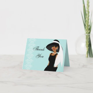 Tarjeta De Agradecimiento Stylsh Lady